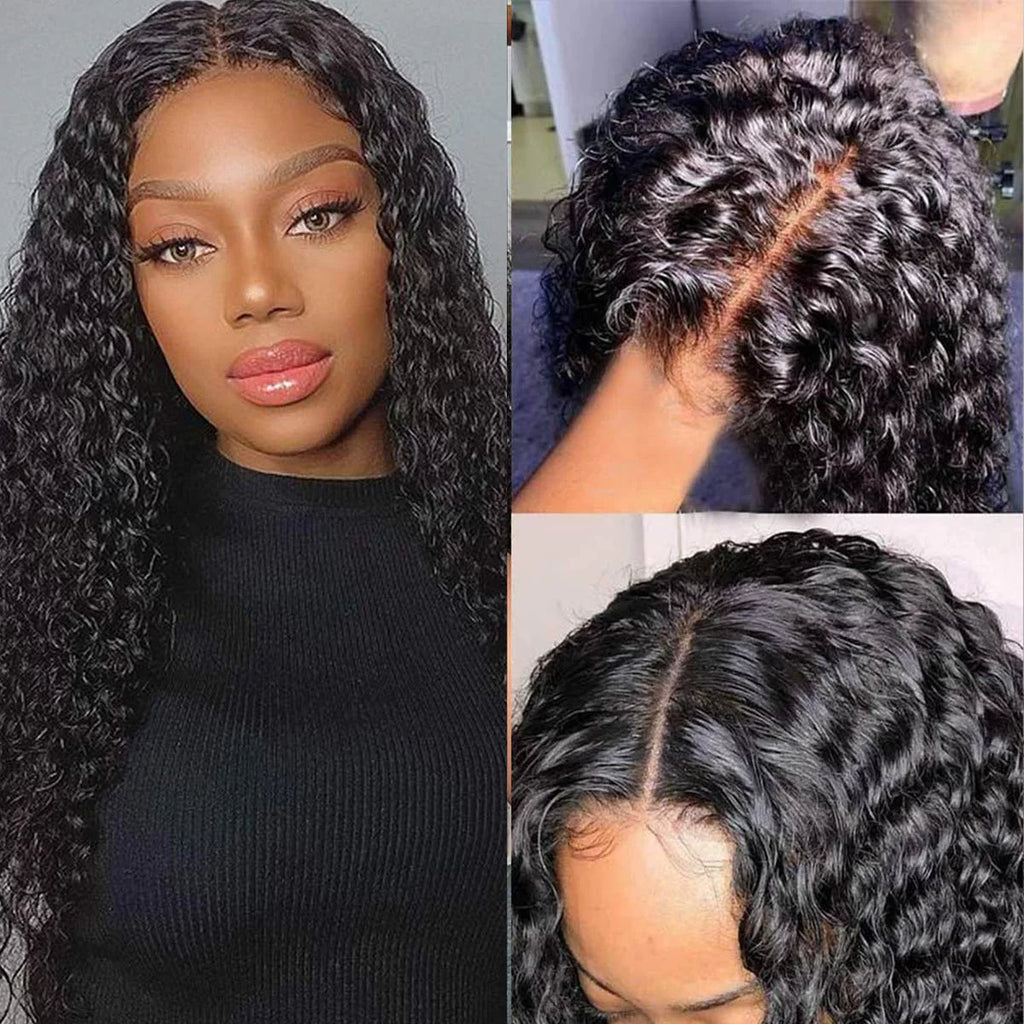 Kinky Curly Human Hair Wig 20Inch L1732
