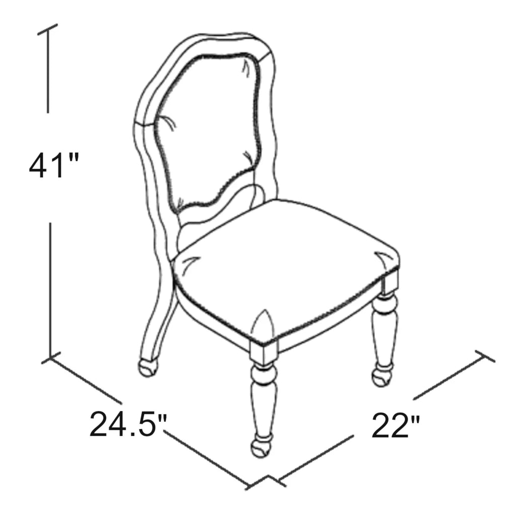 Brown Cherry Wood Dining Chairs Set of 2 Q620421