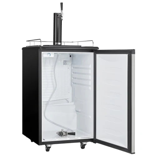 5.4 cft Single Tap Keg Cooler in Stainless A976