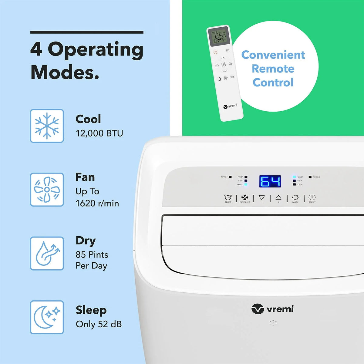 12000 BTU Portable Air Conditioner T5776