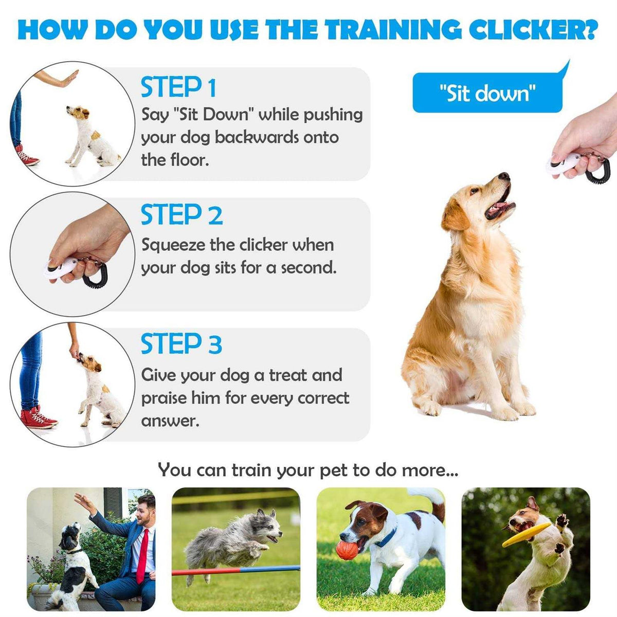 Dog Training Clicker with Wrist Strap S600130