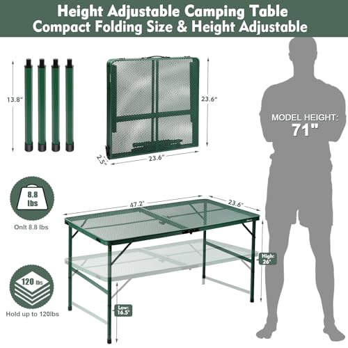 Small Black Folding Table U515684