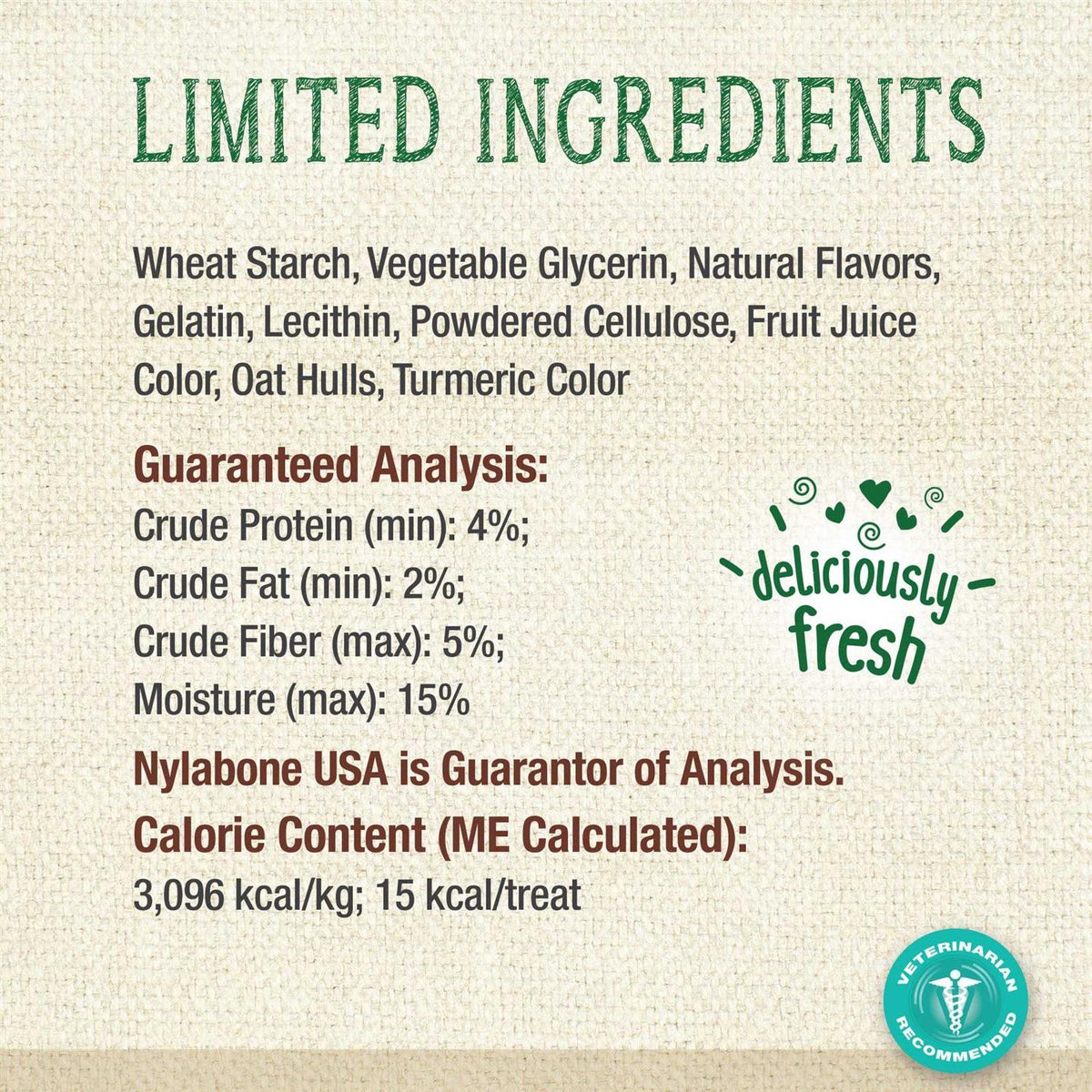 Natural Nutri Dent Fresh Breath Dental Chews M519