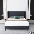 Full Size Platform Bed Frame Dark Gray I863280
