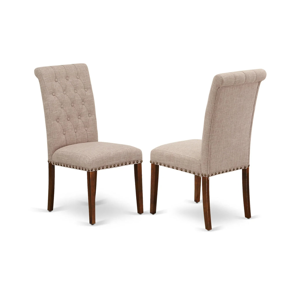 Set of 2 Linen Fabric Parson Chair C69867