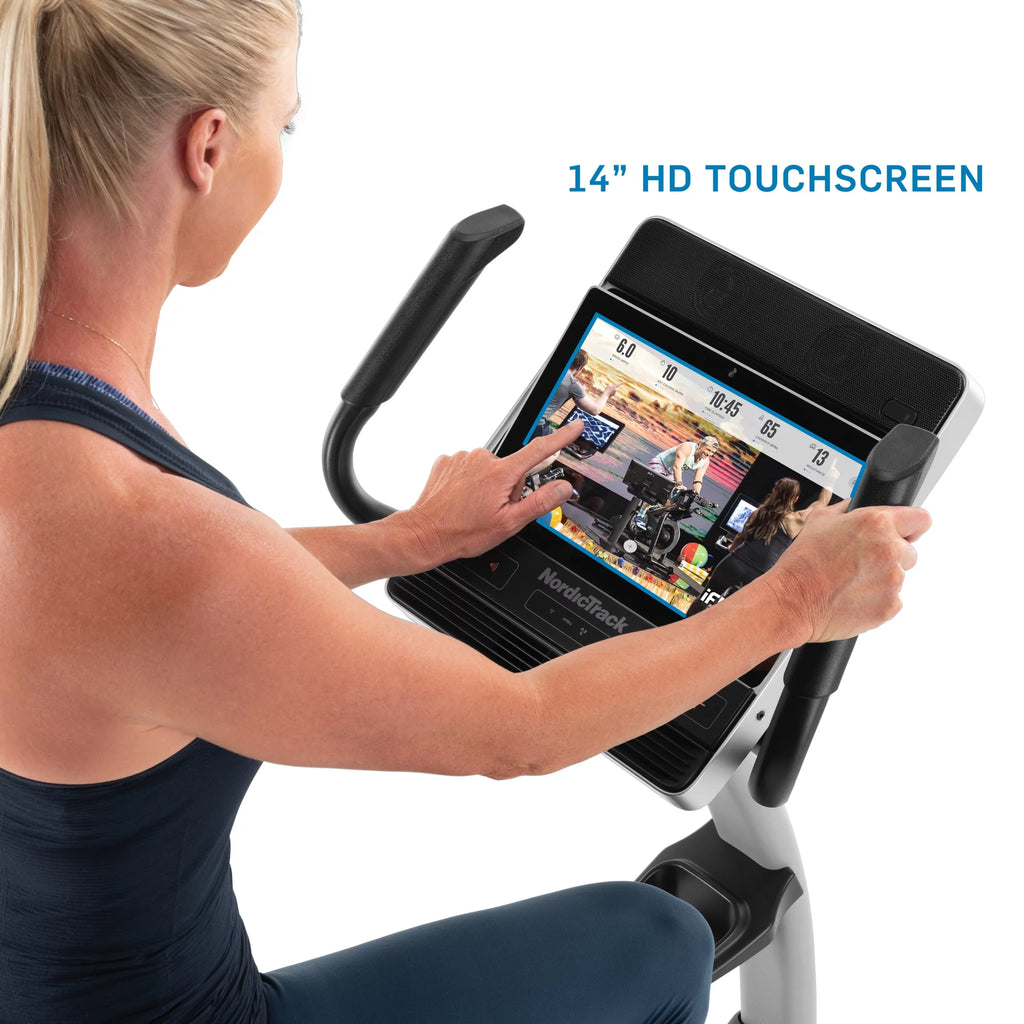 Recumbent Exercise Bike with 14” Touchscreen Y8445