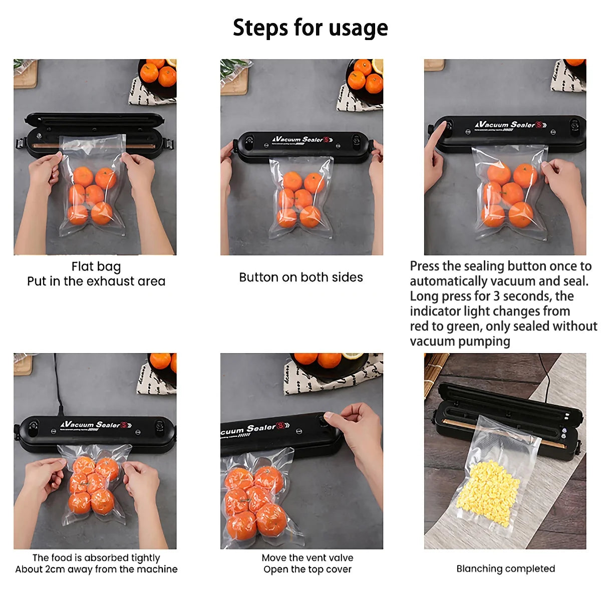 Automatic Mini Food Vacuum Sealer Machine with 10 Bags Z326469