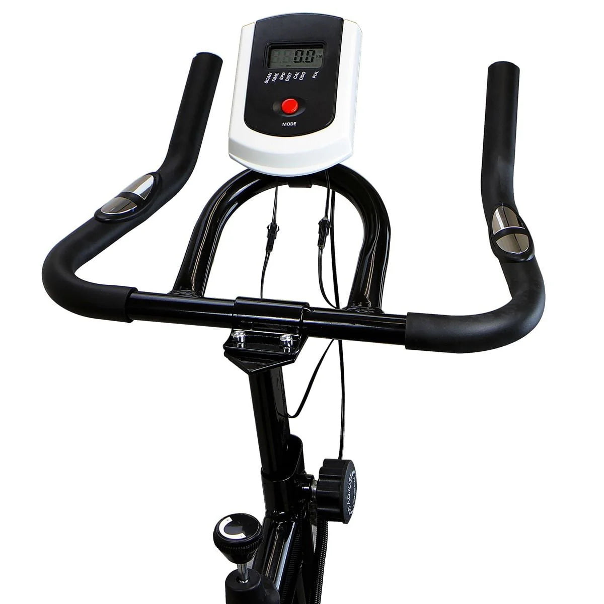 Blue Stationary Exercise Bike with Bottle Holder D87047