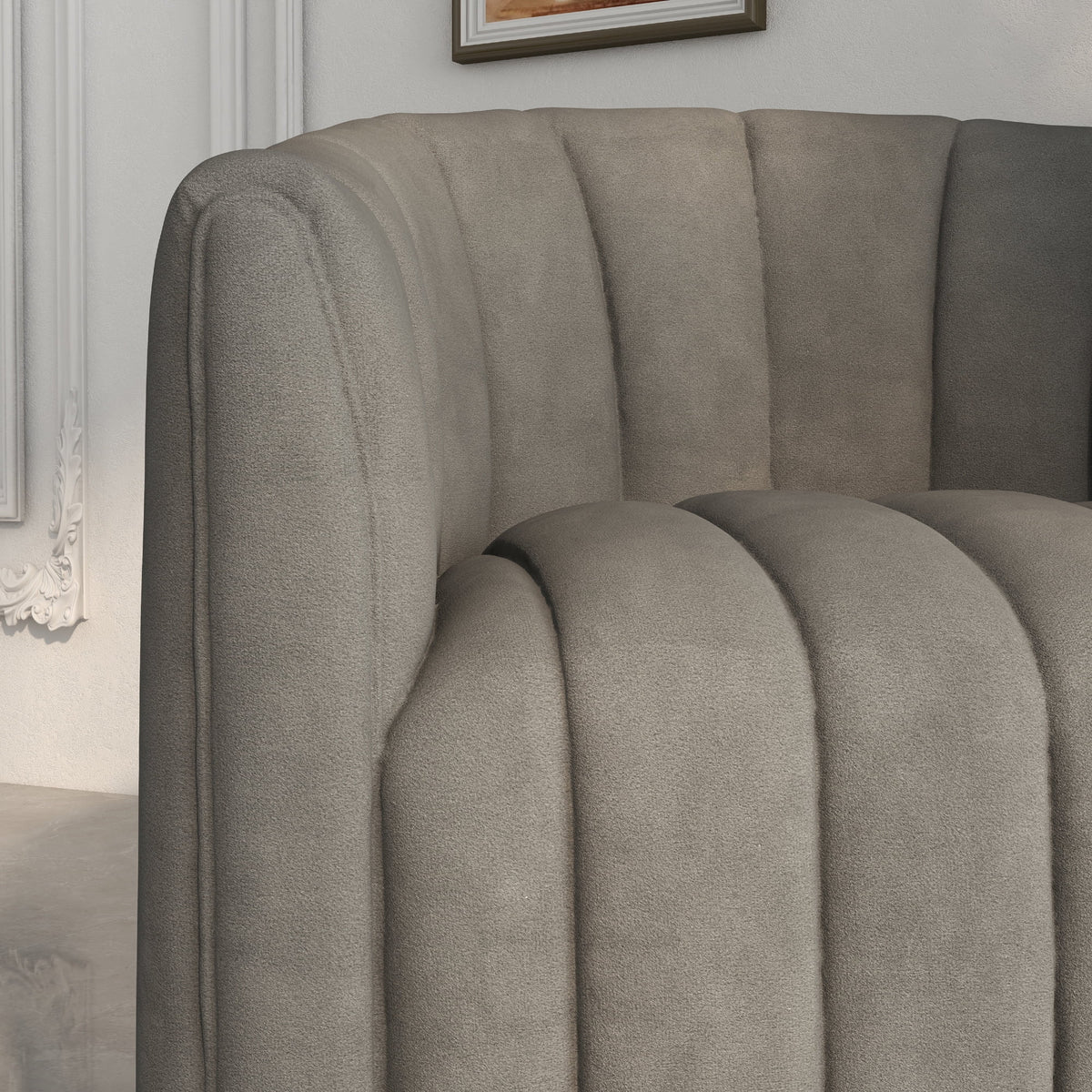 Mid Century Swivel Barrel Sofa Chairs T1335