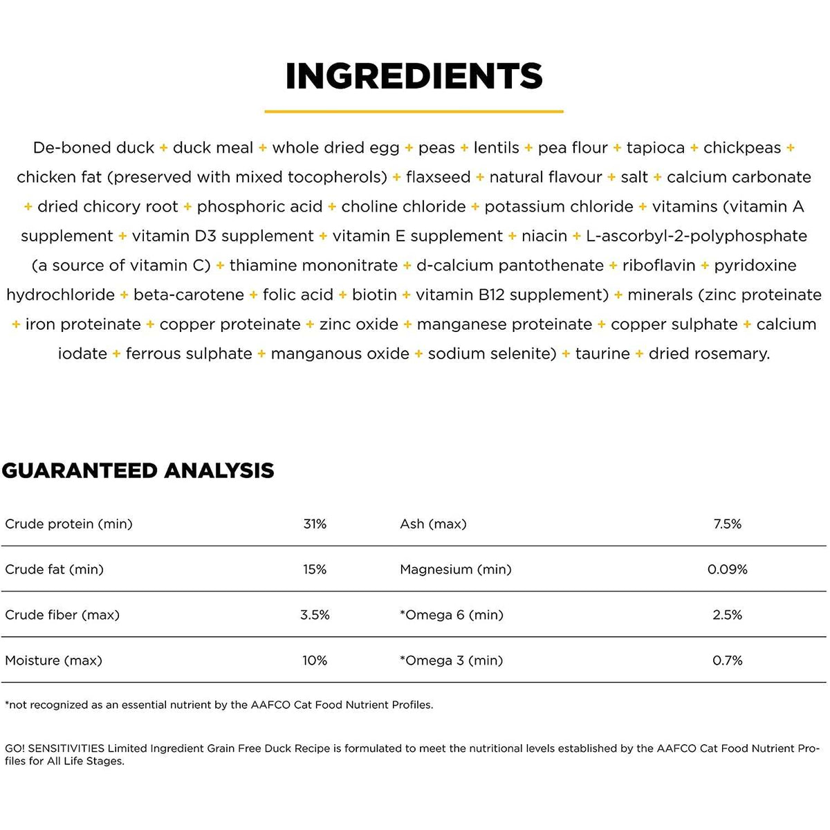 Limited Ingredient Duck Recipe Dry Cat Food I355519