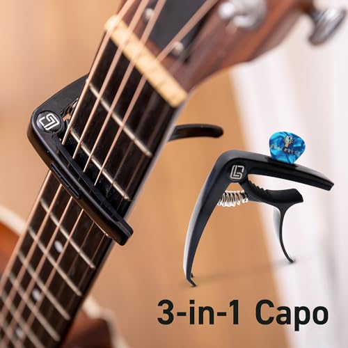 Guitar Accessories Kit with Strap, Capo, Tuner, Picks F217590