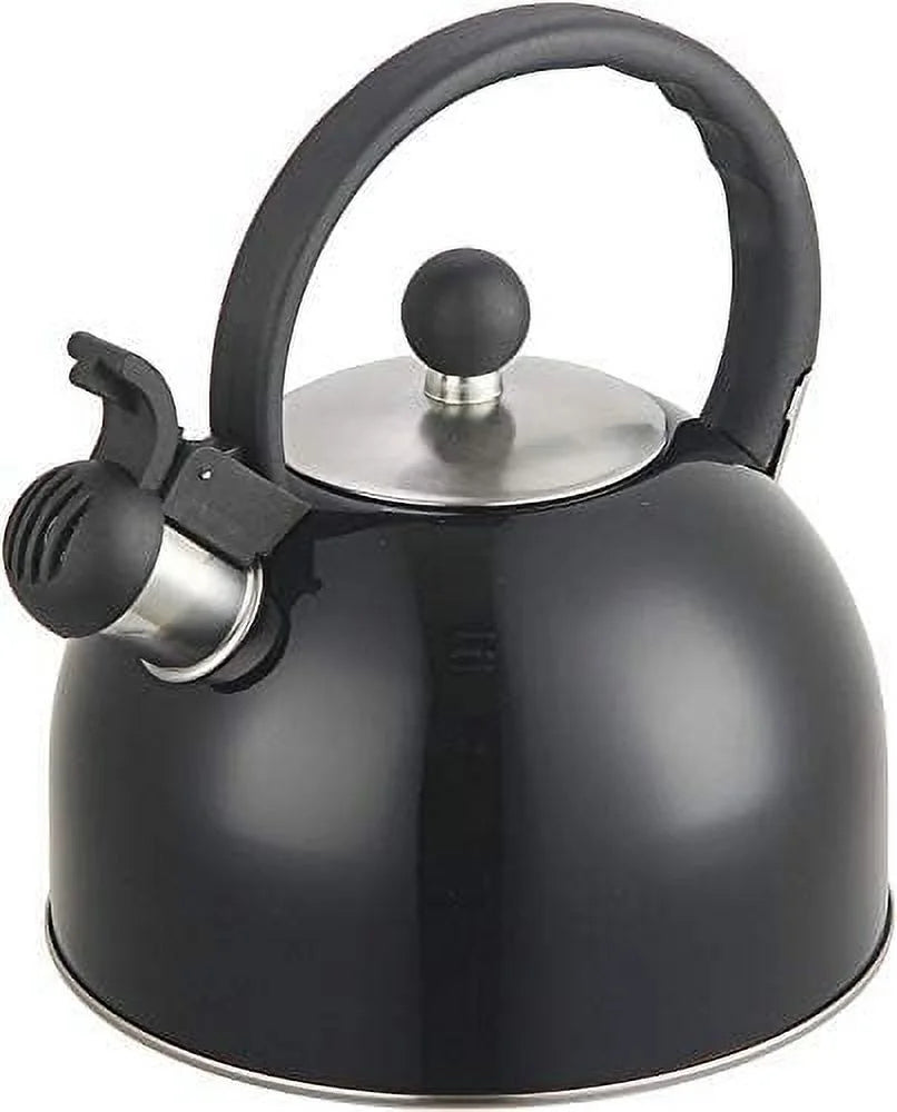 2 Liter Black Stainless Steel Whistling Tea Kettle G1902