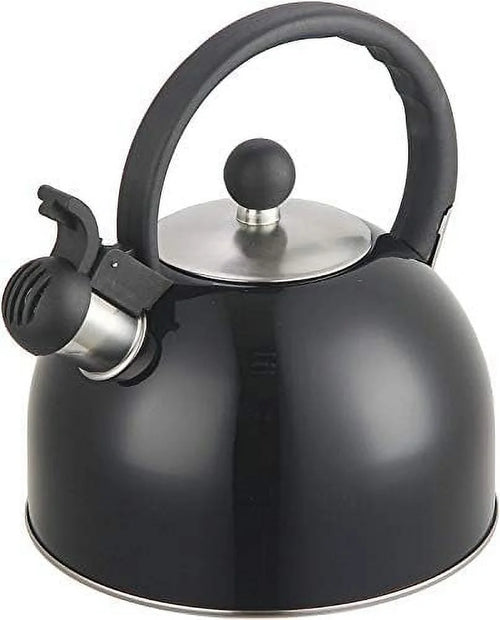 2 Liter Black Stainless Steel Whistling Tea Kettle G1902