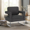 Black Upholstered Accent Chair K408977