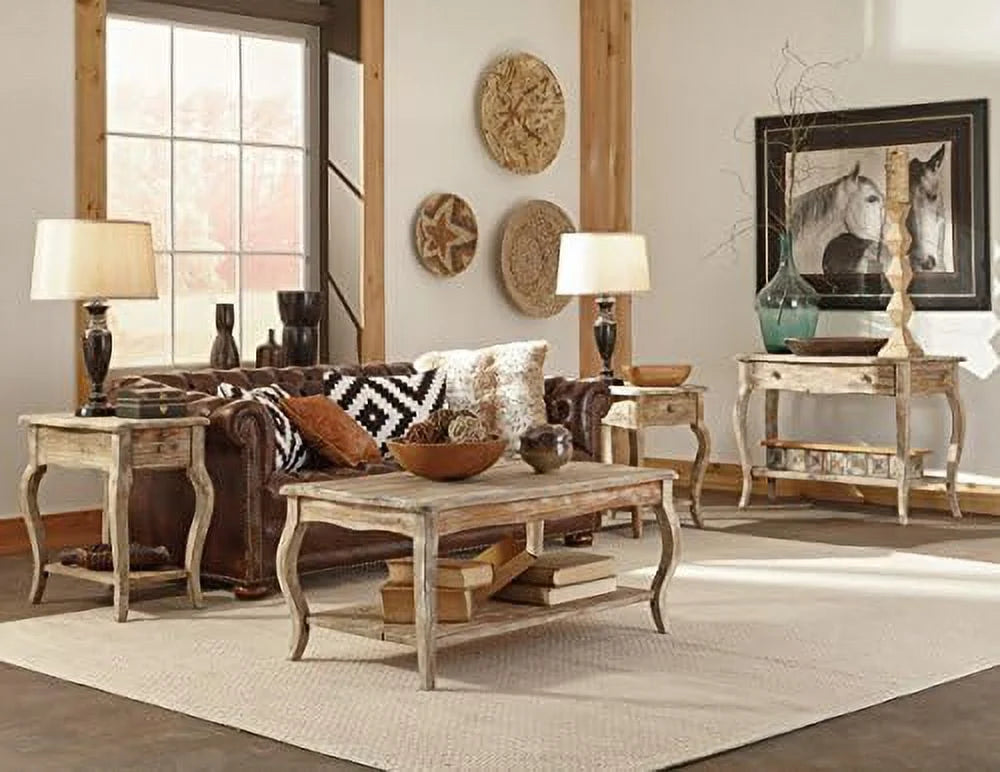Reclaimed Wood End Table with 1 Drawer Y5478