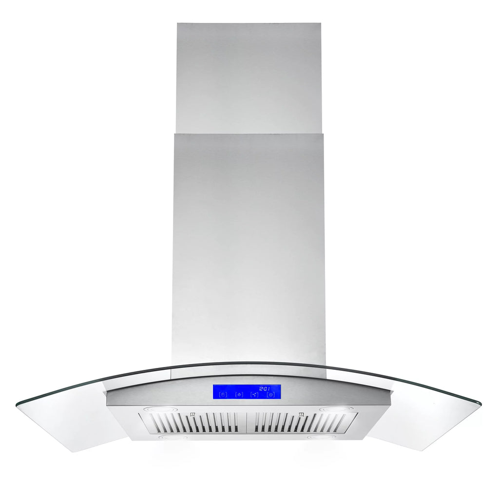36 in. Ducted Island Range Hood in Stainless Steel I5924