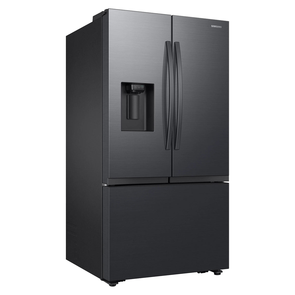 36 In. 30.5 Cu. Ft. Matte Black Steel 3 Door French Door Refrigerator M749544
