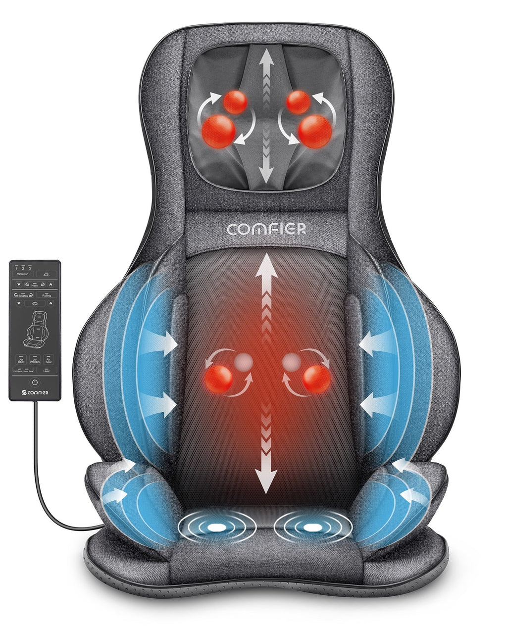 Electric Kneading Massage Chair Pad V9367