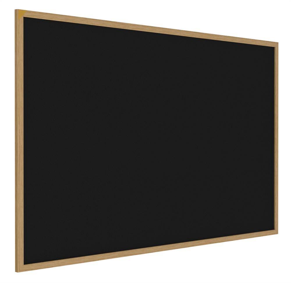 Wood Frame Oak Finish Recycled Rubber Tackboard P434