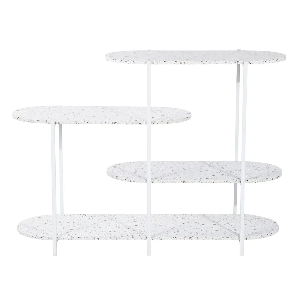 4-Tier Marble White Storage Shelf Z1587
