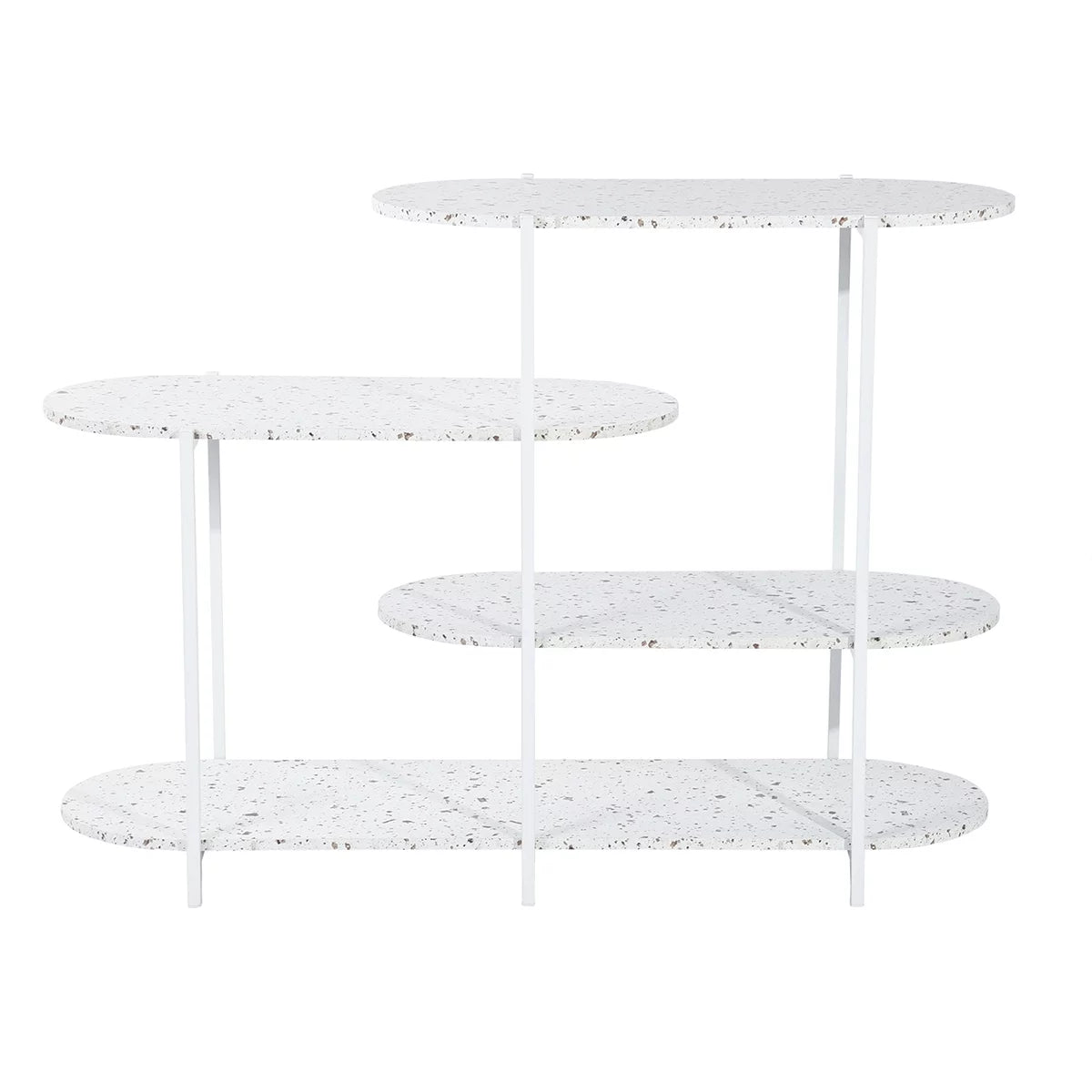 4-Tier Marble White Storage Shelf Z1587