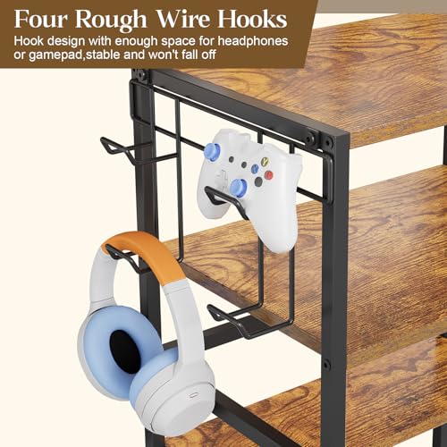 4-Tier AV Media Stand with Drawer O853