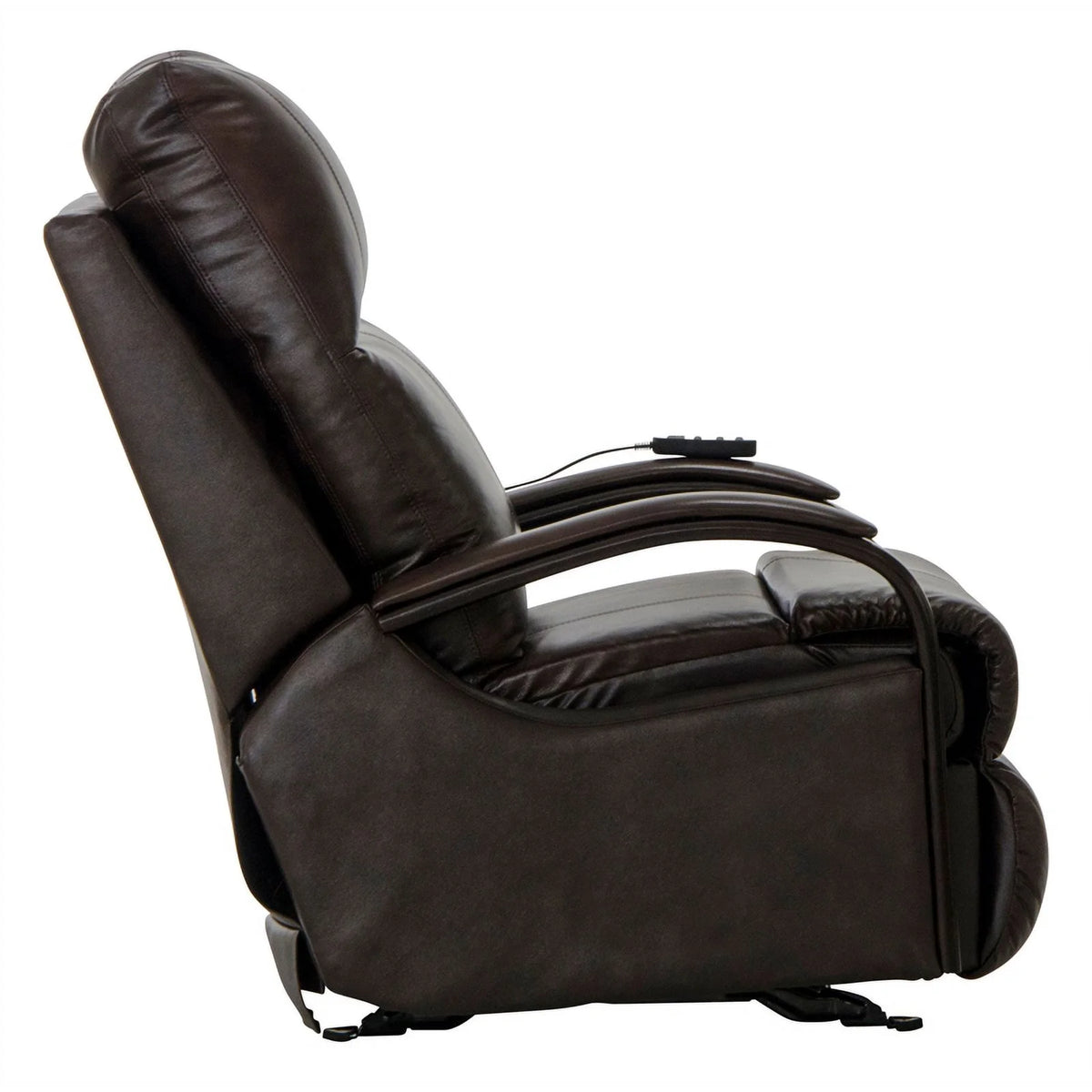 Brown Top Grain Italian Leather Power Recliner W411