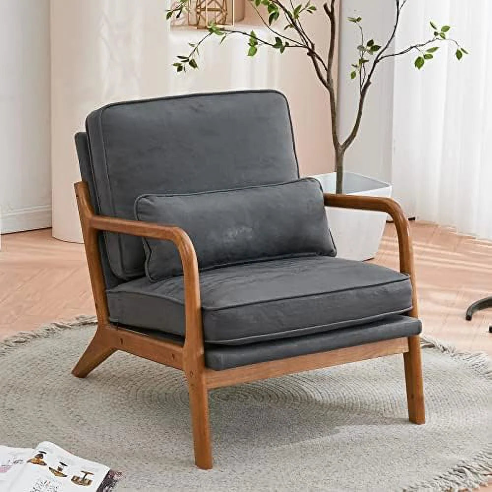 White Teddy Fleece Accent Chairs Set of 2 Upholstered Armchairs K777