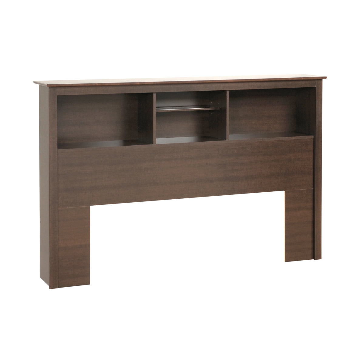 White Full/Queen Bookcase Headboard L7150