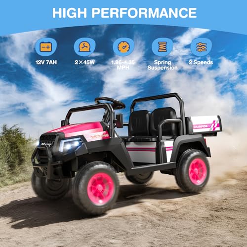 12V 2-Seater Ride on Car with Remote Control D68384