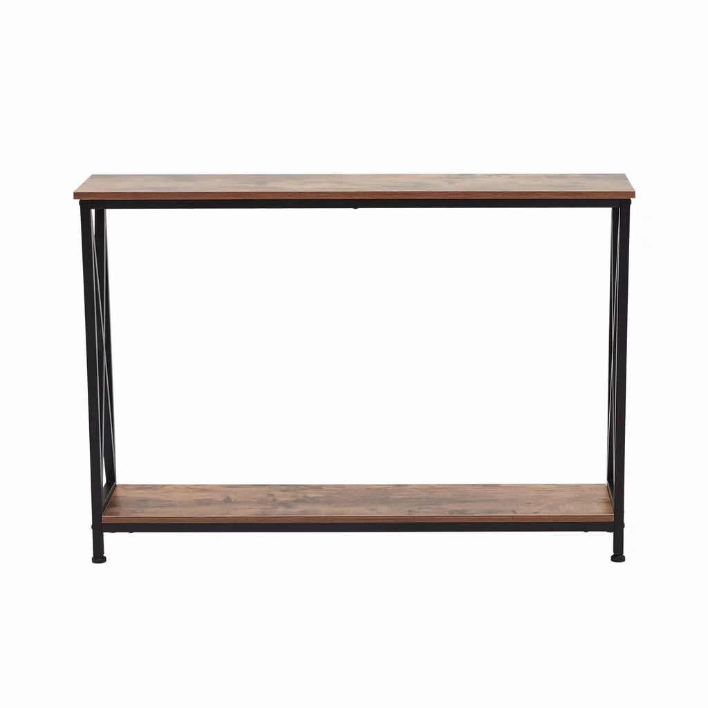 Wooden Hallway Console Table Rustic Brown K28517