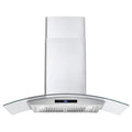 36 380 CFM Convertible Wall Mount Range Hood with Glass Canopy and Digital Touch Controls G9780