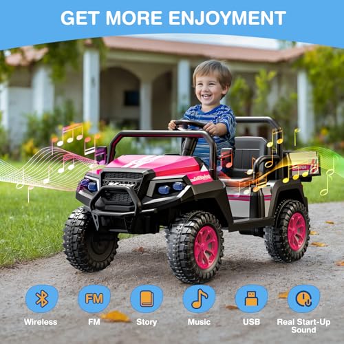 12V 2-Seater Ride on Car with Remote Control D68384
