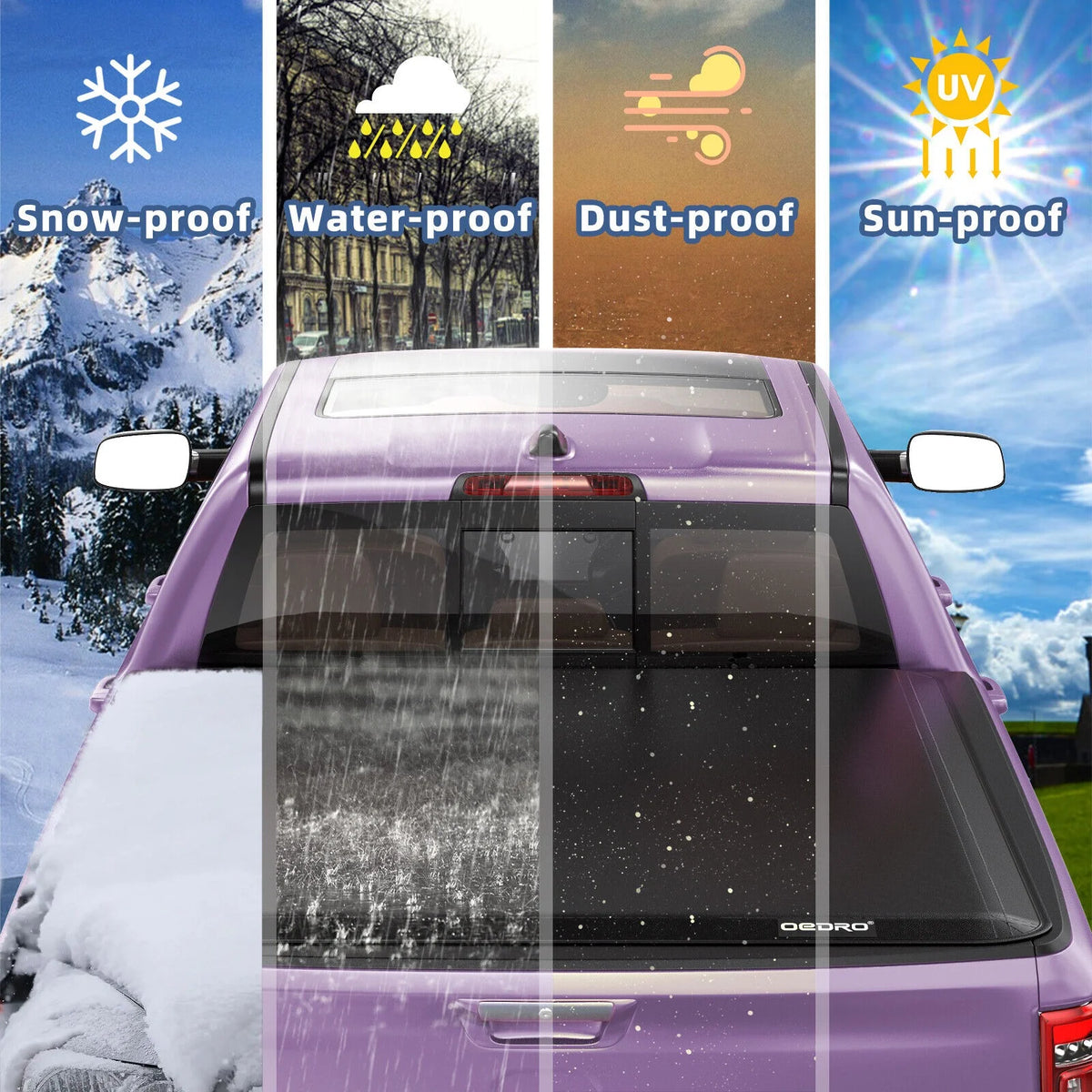 5 feet Soft 3-Fold Truck Bed Tonneau Cover L368978
