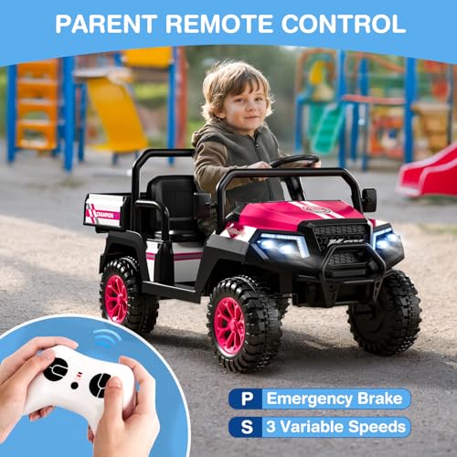 12V 2-Seater Ride on Car with Remote Control D68384