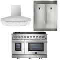 48 Gas Range, Range Hood, 60 Refrigerator Z626066