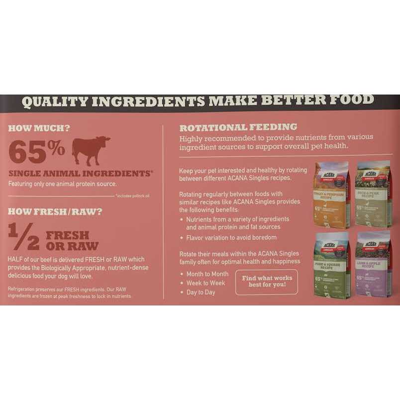 Beef & Pumpkin Dry Dog Food J825
