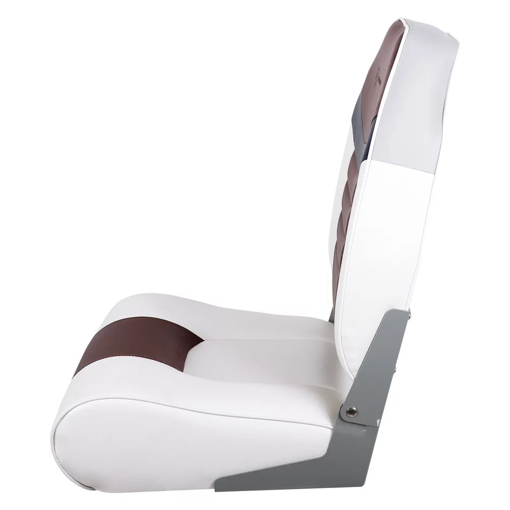 White Burgundy Navy Folding Boat Seat F9543