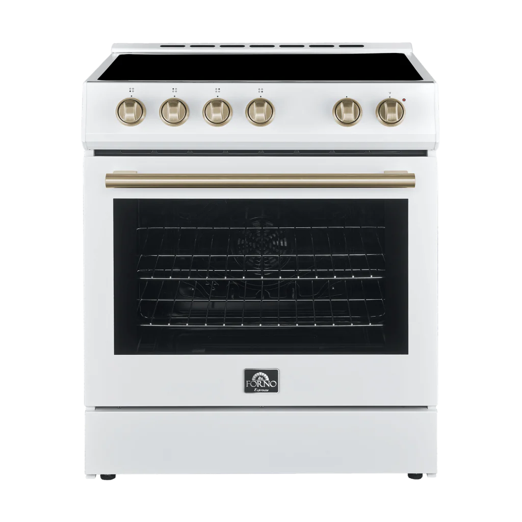 White Electric Range F588
