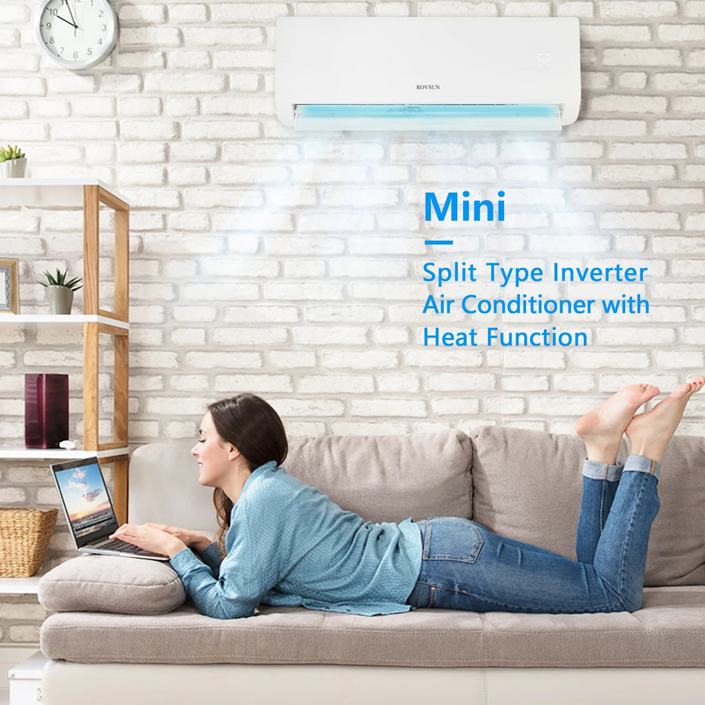 9,000 BTU Mini Split AC/Heating System with Inverter V484