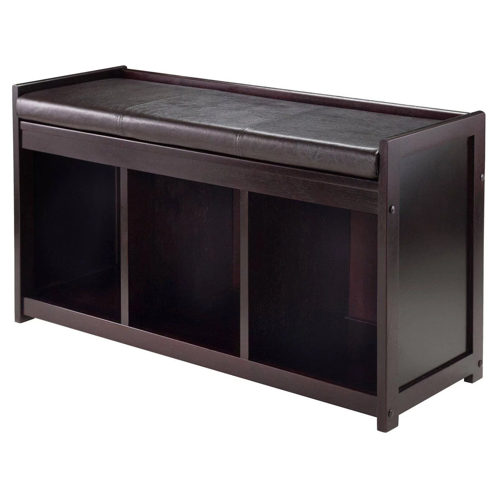 Espresso 2-Pc Storage Bench & Seat Cushion H530769