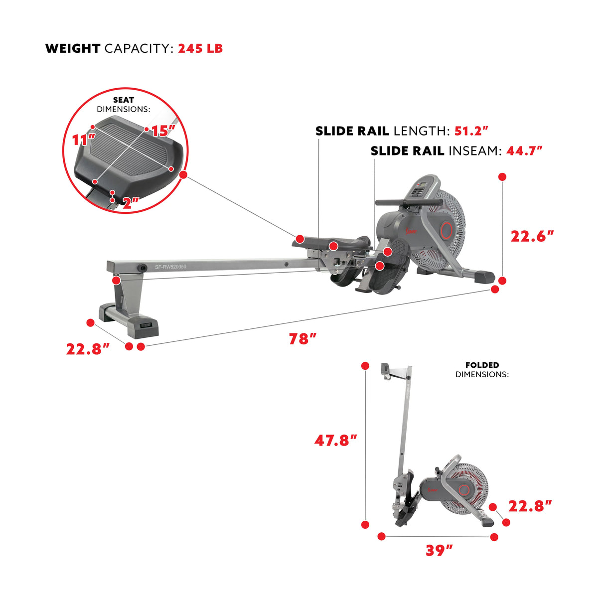 Magnetic Rowing Machine N4897