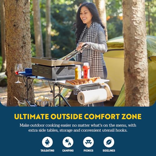 Portable Folding Cook Station with Heat Resistant Tabletop D397125