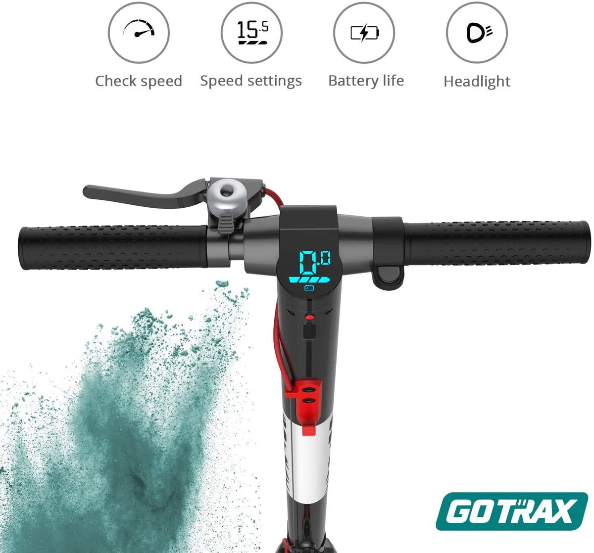 Black 300W 8.5 Tires Foldable Electric Scooter V3200
