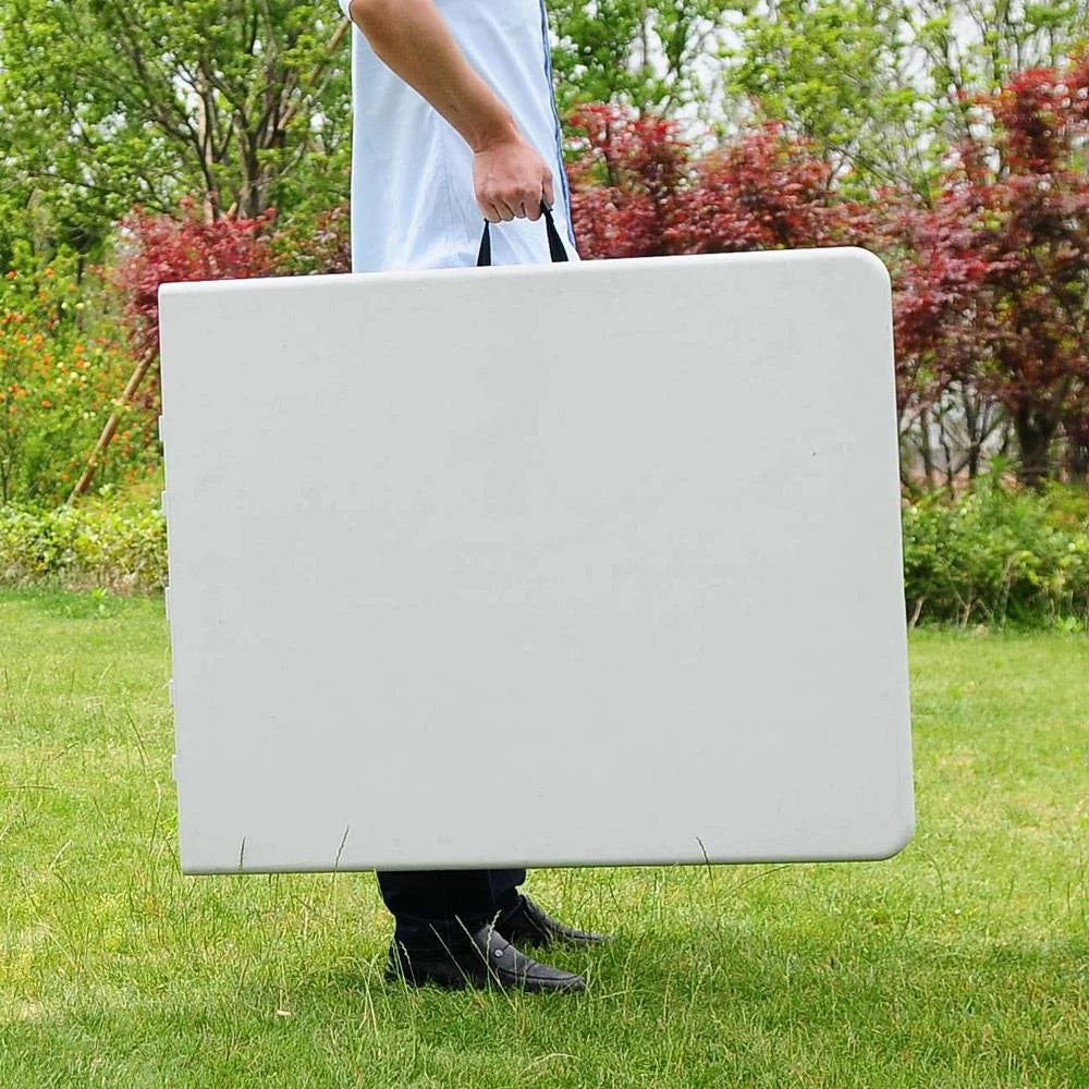 6 FT White Plastic Folding Table P148654
