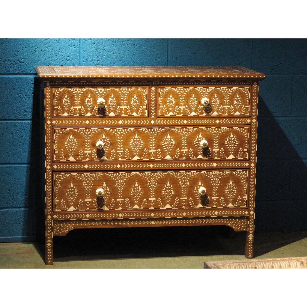 Bone Inlaid Chest of Drawers L115