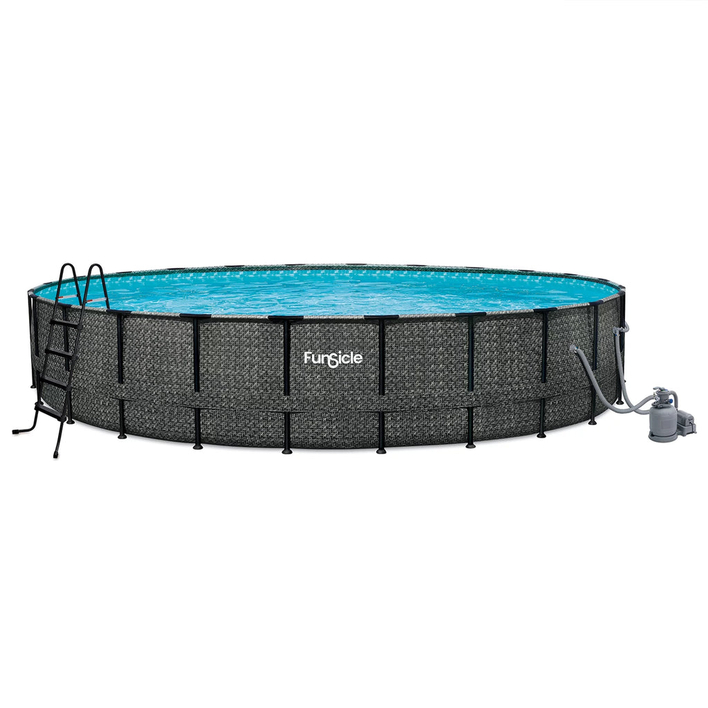24' x 52" Round Above Ground Swimming Pool Q7522