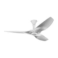 60 Ceiling Fan with Brushed Aluminum Blades and White Finish with LED D8464