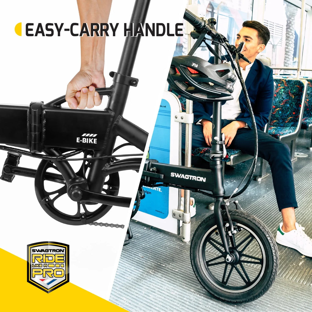 Lightweight Aluminum Folding Electric Bike with Pedals F42194