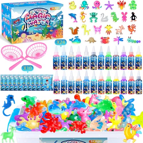 Magic Water Elf Toy Kit with 24 Magic Gels and 24 Shape Molds U928